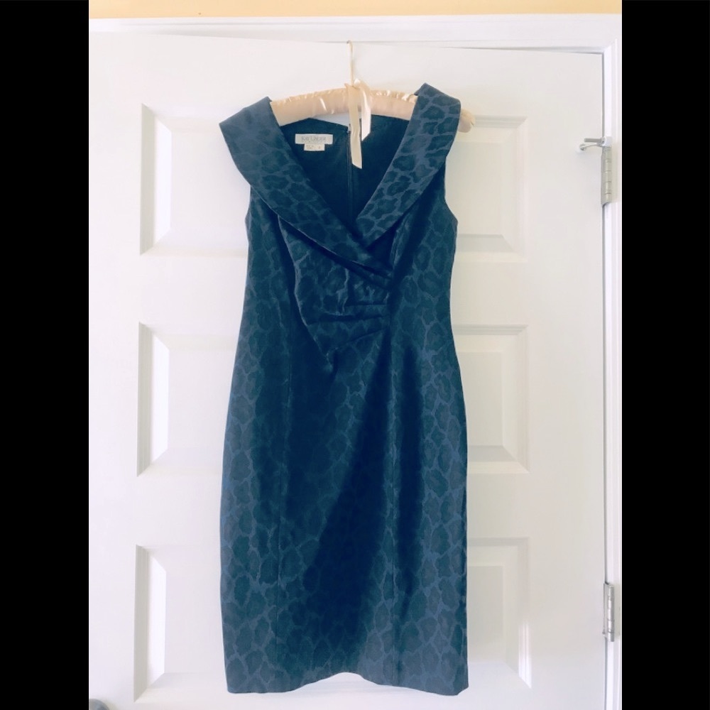 Kay Unger Tasteful Leopard Print Dress